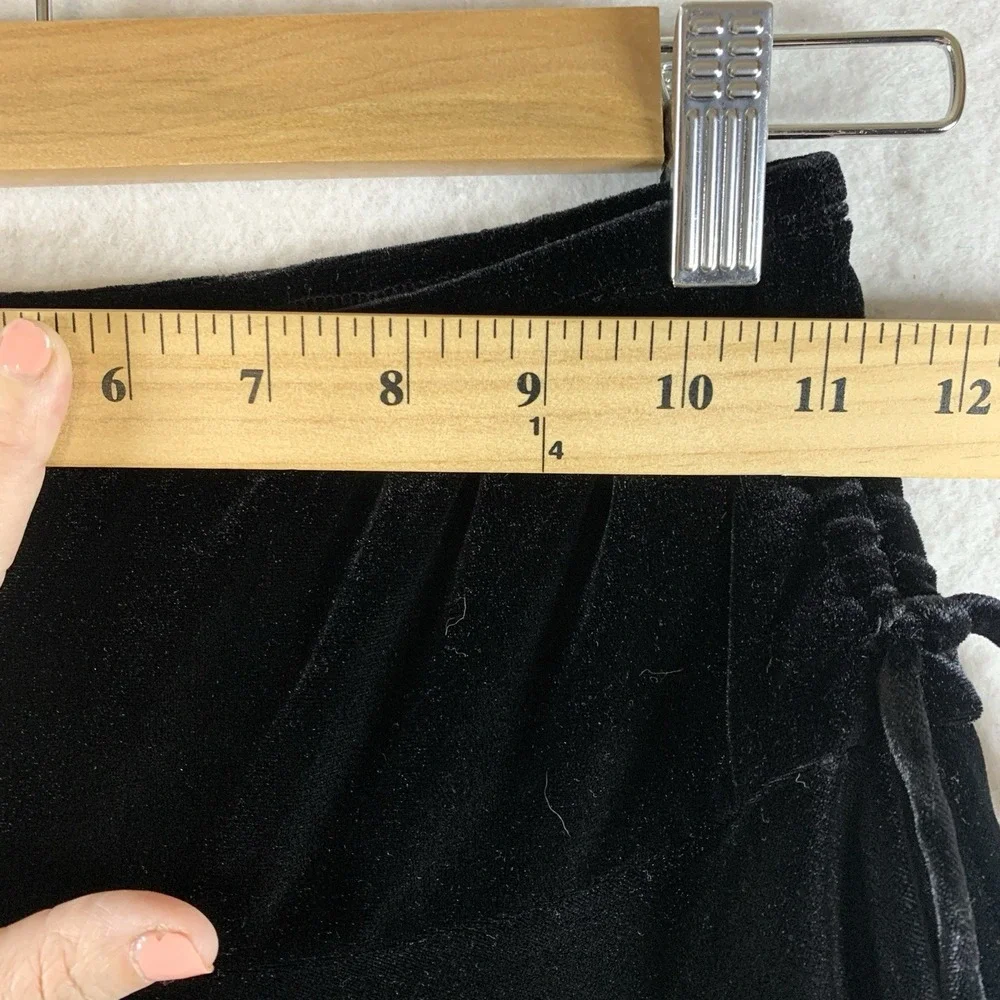 VTG Amy Byer Y2K Asymmetrical Velvet‎ Skirt Sz XS Whimsigoth Dark Fairy Grunge